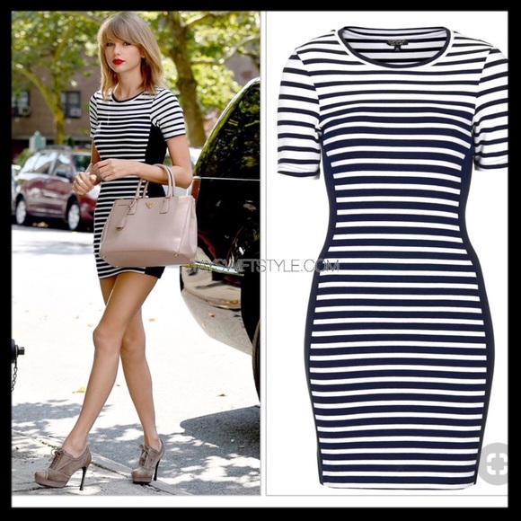 Topshop Dresses & Skirts - Topshop Striped Bodycon Dress